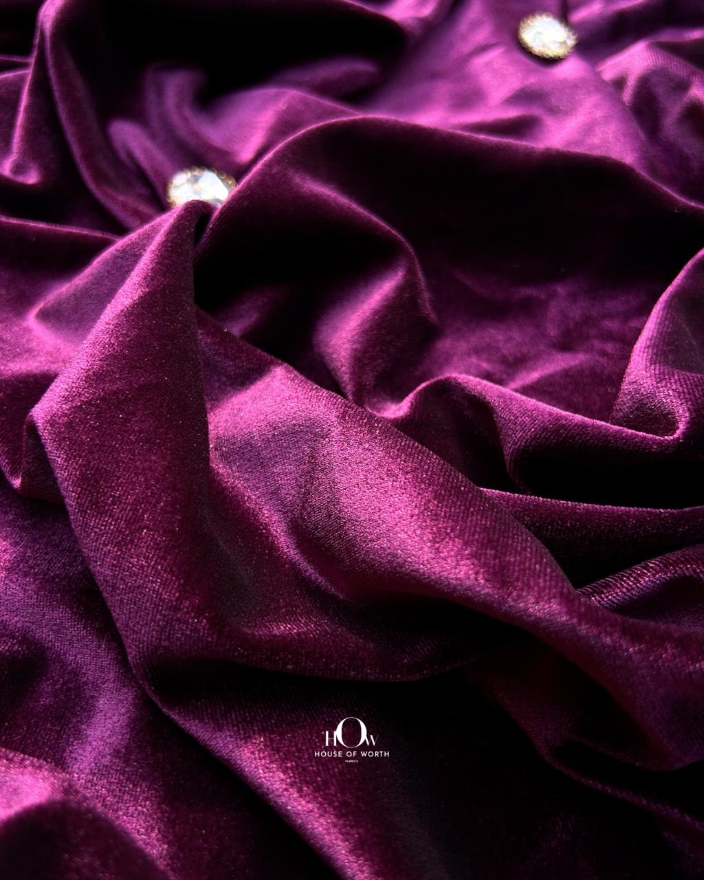 Imported velvet fabric for garments and gowns etc.