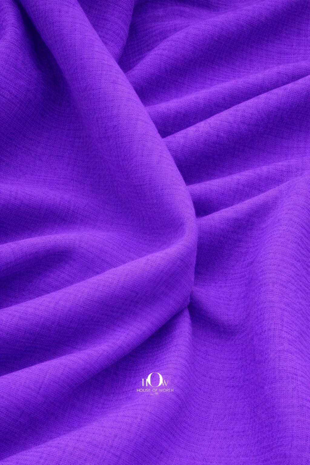 Breathable cotton linen fabric violet for summer garment manufacturing and export orders