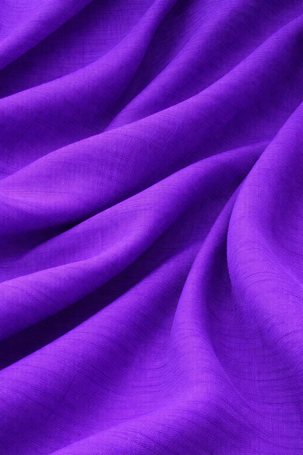 Premium cotton linen blend fabric violet close up for designers and online shoppers