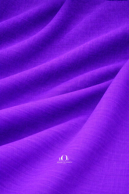 Violet cotton linen fabric texture macro for premium shirts, kurtas and boutique tailoring