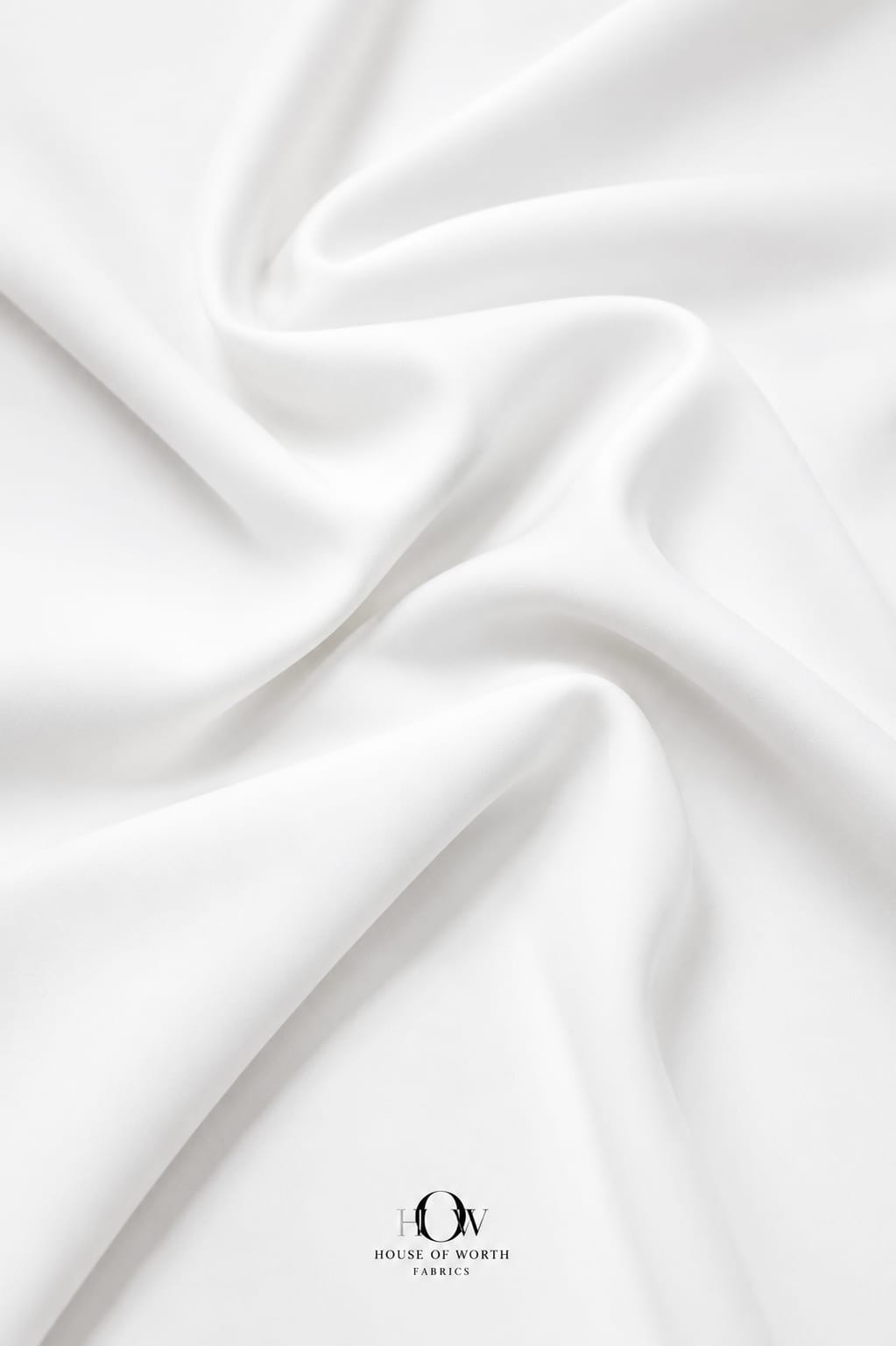 White 4 way Lycra fabric stretched in all directions for comfortable garment movement. 