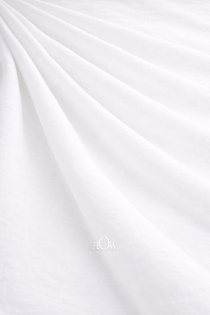 White cotton poplin fabric imported premium smooth finish