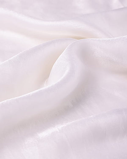 white imported glass chiffon material