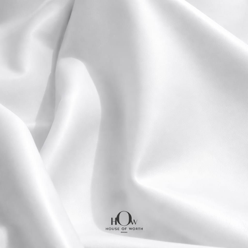 White imported leather fabric texture shot with clean luxe finish for jackets and co-ords