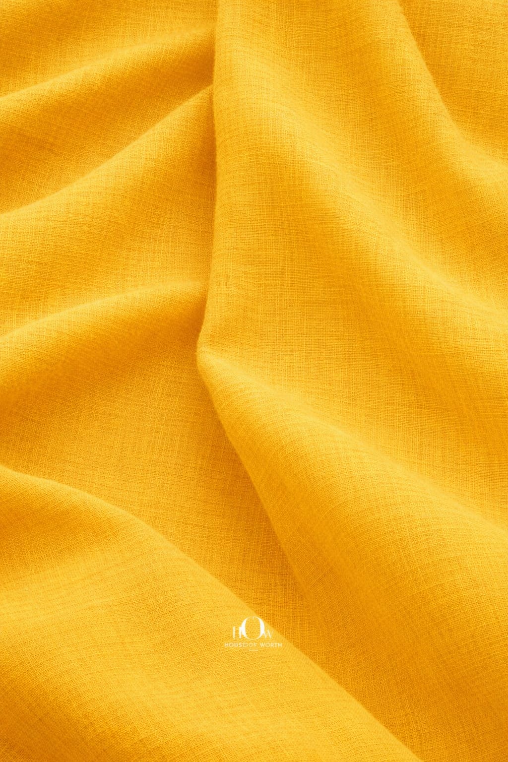  Breathable cotton linen fabric yellow for boutiques and fashion designers